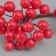 Decor for creativity "Berries" length 1.2 cm, red