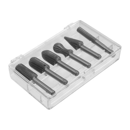 A set of balls on wood and tundra plastic, sandblasting, shank 6 mm, 6 pcs.-4