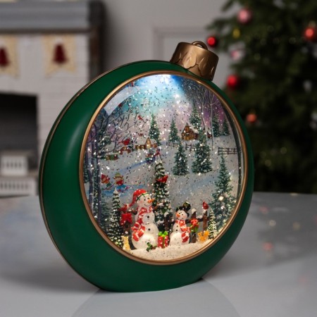 LED figure “Winter Lights”, 20.9x21.3x8.5 cm, music, aah3, usb, glow warm white