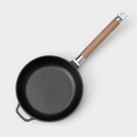 Cast iron pan Wild Kitchen, D = 20 cm, shoulder blade and sponge in the kit-3