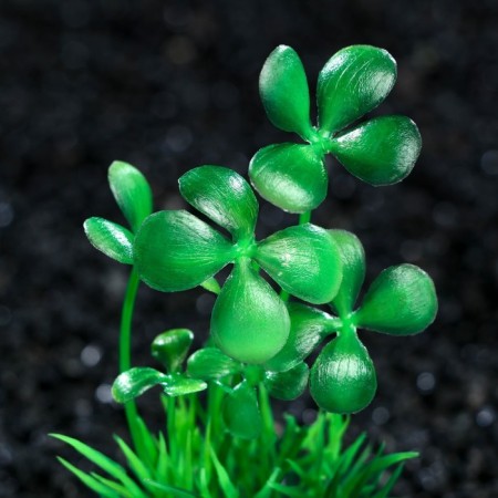 Artificial aquarium plant, 10 cm, green-1