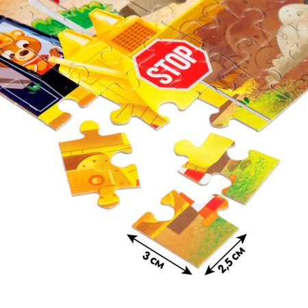 Puzzle "Construction equipment", 104 elements-2