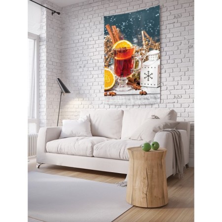Decorative panel with photo printing "The mood to warm up", vertical, size 100x150 cm