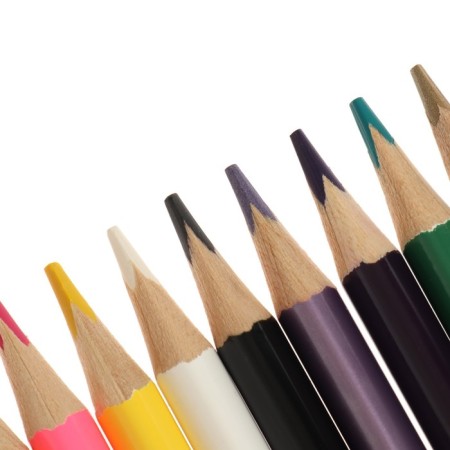 Pencils of 36 flowers "Raccoon in space", trihedral-2