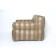 Handwalking chair "Comfort", size 80x90 cm, brown color, matting