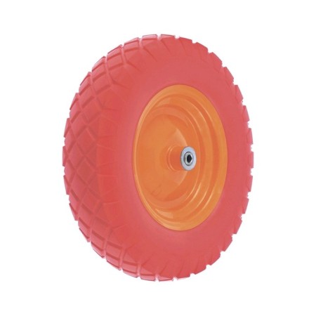Polyurethane wheel, d = 385 mm, hub: diameter 12 mm, length 90 mm