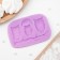 Mold Dolyana "Owls", silicone, 10 × 7 × 1.1 cm, color mix