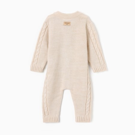 Knitted Knitted Children's Minaku, beige color, height 74-80 cm-12