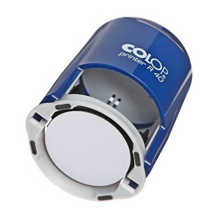 Equipment for round printing automatic Colop Printer R40, diameter 41.5 mm, with a lid, cobalt body-3