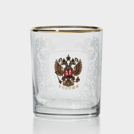 Set of glass glasses "Russia", 250 ml, 6 pcs-1