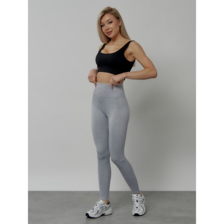 Femic a fitness legins, size 46, gray color-7