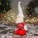 Soft toy "Santa Claus in a shiny suit" 35x16 cm, red-white