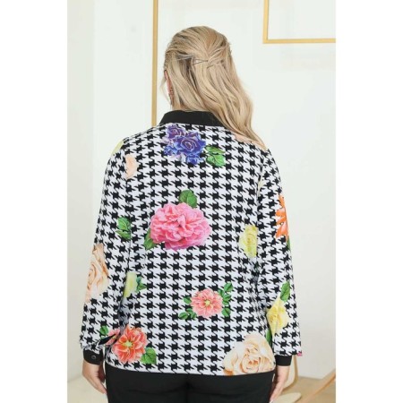 Female shirt, size 60, white, black color-12