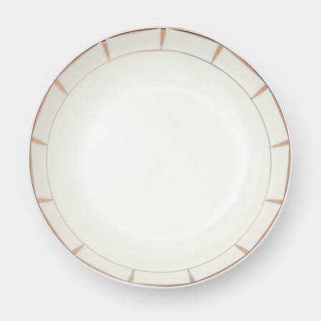 Porcelain -porcelain “Aurora”, 560 ml, D = 18 cm, white color-1
