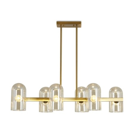Suspended lamp Freya Fr5427PL-06BS Firefly, 310x640x640 mm, E14, 6x40W, brass color