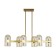 Suspended lamp Freya Fr5427PL-06BS Firefly, 310x640x640 mm, E14, 6x40W, brass color