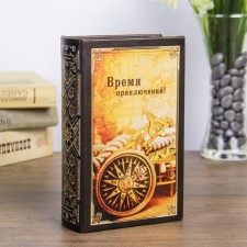 Safe wood book to the leatherette 
