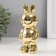 Souvenir Ceramics "Bunny-cosmonaut" gold 8x6x17 cm