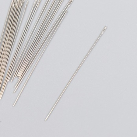 Needles for beads metal in a plastic box set 25 pcs Ø 0.52 mm-2