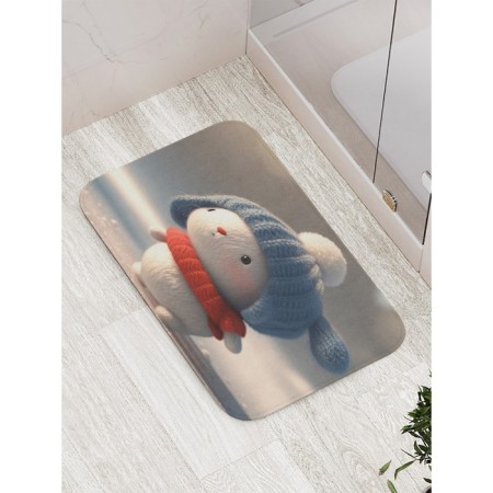 Bathroom mat “Cute bunny”, anti -slip, size 52x77 cm