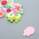 Decor for creativity rubber "Lollipop with a bow" set of 12 pcs MIX 3.2x2.2 cm