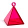 Goyzics for balloons "Pyramid", 8 x 6 x 6 cm, color mix