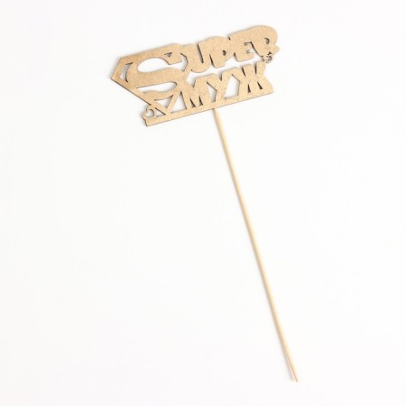 Topper "Super Husband" on the suspension, Gold Gold beautifully-2