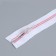 Lightning "Spiral", No. 5, detachable, automatic lock, 40 cm, white/pink color