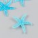 Decor for creativity Plastic "Blue Sea Star" mica 4x4 cm