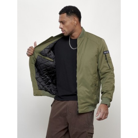 Male bomber, size 58, khaki color-7