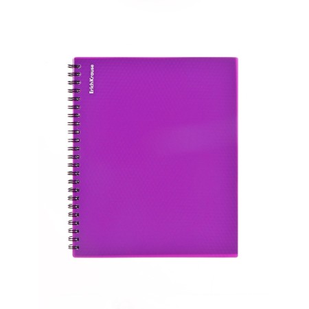 Notebook A5, 80 sheets in the cage on the crest Erichkrause "Glance Vivid", plastic cover, offset block, whiteness 100%, mix-13