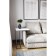 The attached Highgrets, 500 × 500 × 705 mm, metal, MDF, white color, white