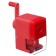 Carpet 1 Erichkrause M-Cube, with a container and the mounting mechanism to the table, a hole with a diameter of 8 mm, red