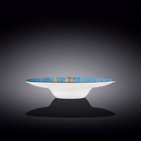 Deep plate Wilmax England Scratch, D = 27 cm, 250 ml, blue color-1