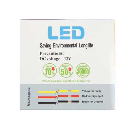 FARA FEARD for motorcycle equipment, 4 LED, IP67, 12 W, directed light-4