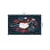 Famous rug in the hallway "Happy Santa Claus", size 45x75 cm