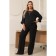 Female blouse, size 46, black color