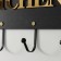 Decorative tree hooks "kitchen accessories" black, mirror 4.3x34x22.3 cm