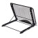A stand for books, laptops, tablets, calligrata, mesh, metal, black