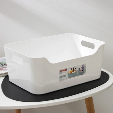 SCANDI storage basket, 10 l, 34 × 24 × 14 cm, white color-1