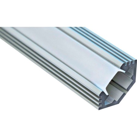 Feron, Cab272 LED tape profile, corner with a chamfer, 2 m, silver color
