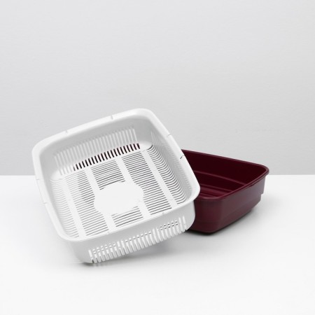 The tray is large with the Atlantis “Standard” net, 42 x 31 x 10 cm, red,-3