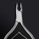 Manicure nippers for the cutter "Premium", double spring, 11 cm, blade length - 6 mm, silver color