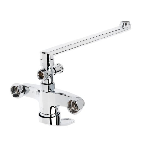 ROEGEN RC100A bath mixer, one -leaf, with shower set, zinc, chrome-1