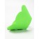 Veterinary collar made of felt "chamomile", size s, green