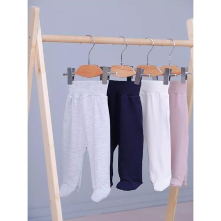 Rail sliders on a wide Rant Base elastic band, seams outward, height 56 ​​cm, color light gray melange-4