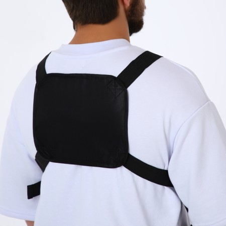 Babberry bag with lightning, 2 external pockets, black color-2