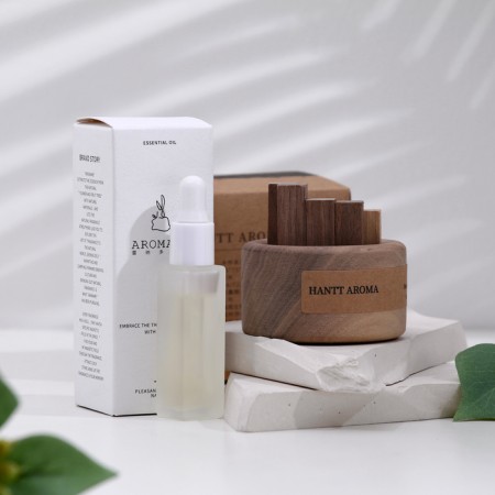 Set of wooden diffuser "HANTT AROMA", fir tree, with 10 ml essential oil in a box-6