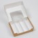 Box for eclairs, confectionery packaging, 4 inserts, “Made with love”, 20 x 15 x 5 cm