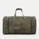Road bag on a zipper, with an increase, 3 outer pockets, a long belt, green color/camouflage